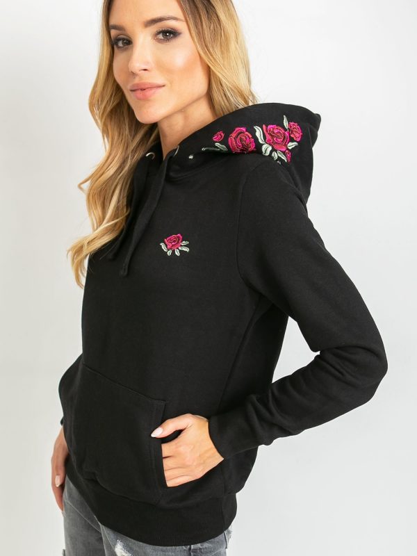 Black sweatshirt Rose