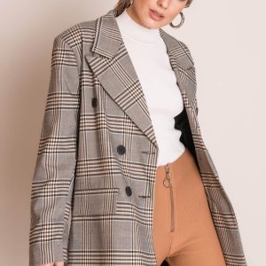 Grey BSL Plaid Blazer