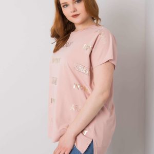 Mallory Cotton Dirty Pink Plus Size Blouse