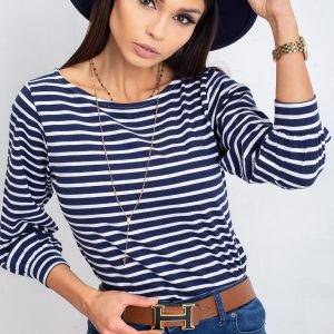 Navy blue and white Marine blouse