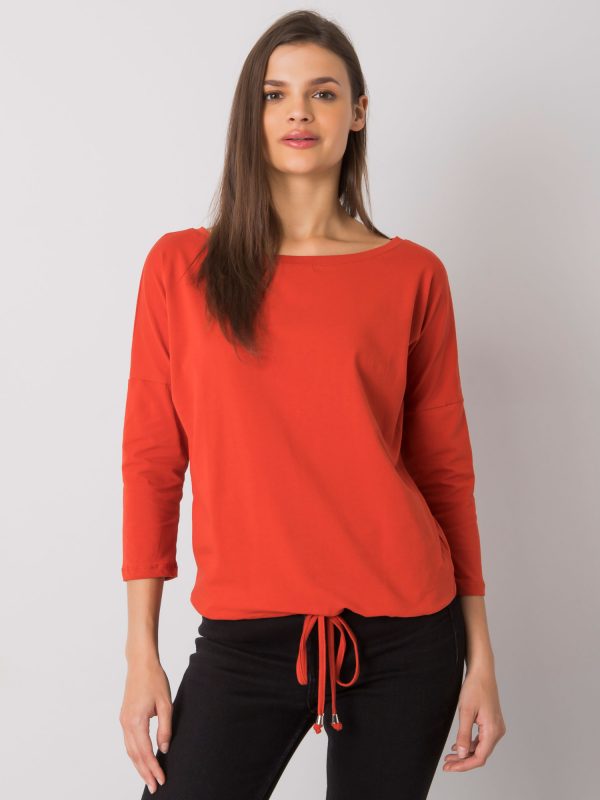 Dark orange blouse Fiona