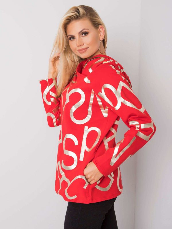 Francine Red Sweatshirt