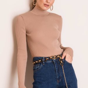 Beige fitted sweater BSL