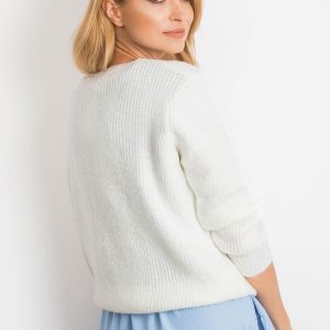 RUE PARIS White Sweater Peace