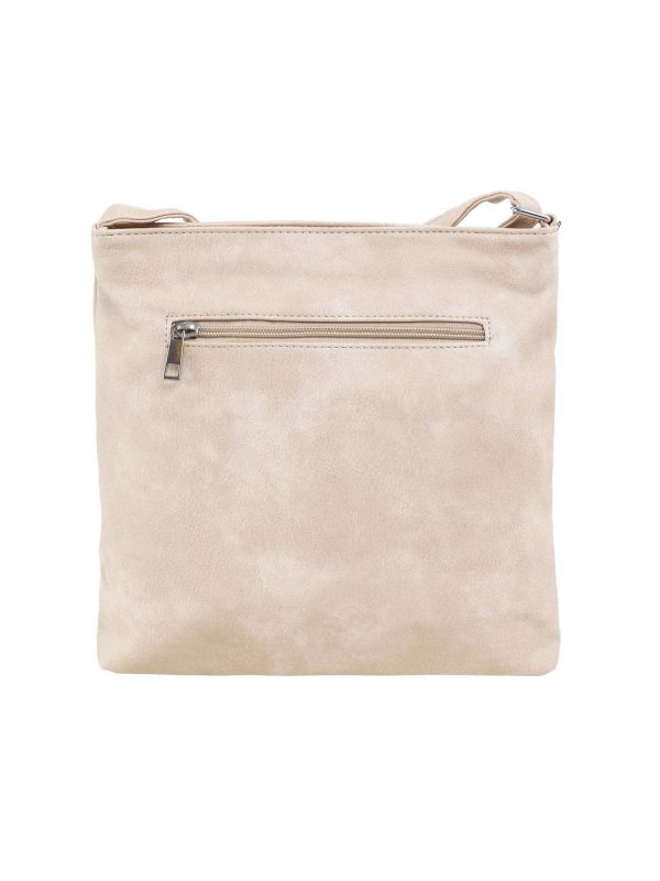 Beige bag with decorative pocket