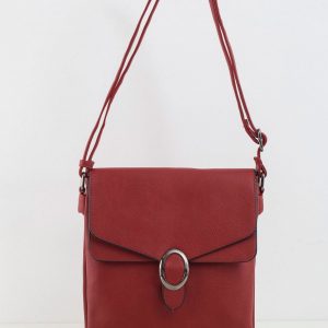 Dark Red Small Eco Leather Handbag