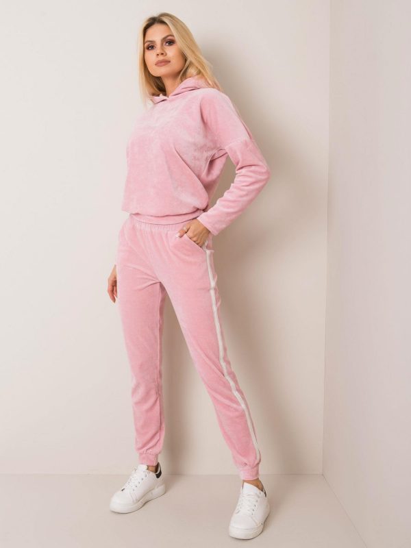 Light pink velour set Janette RUE PARIS