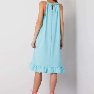 Simone Light Blue Strap Dress