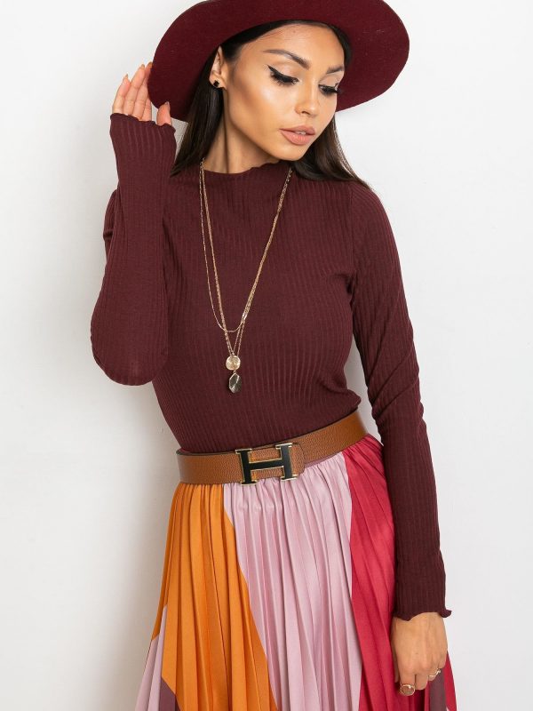 RUE PARIS Blair's burgundy blouse