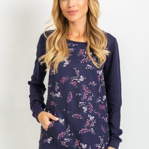 RUE PARIS Navy blue Mayfair sweatshirt