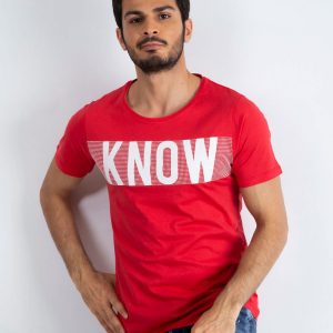 Red t-shirt for men Finesse