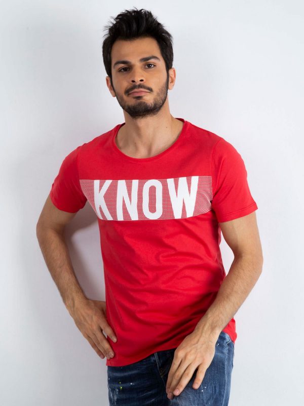 Red t-shirt for men Finesse