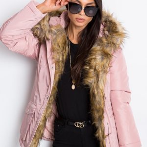 Pale Pink Winter Jacket