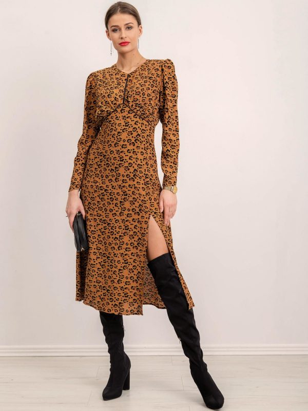 BSL Brown Dot Dress