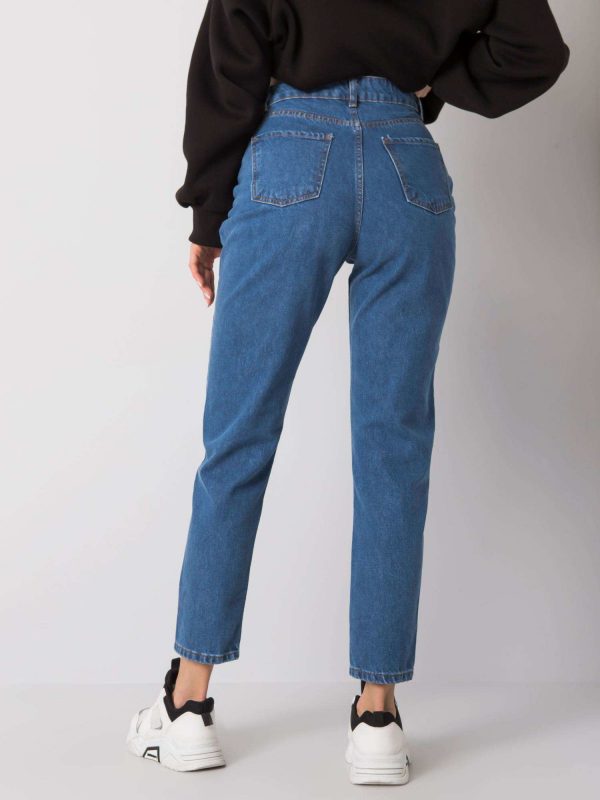 Blue mom jeans pants Vera RUE PARIS