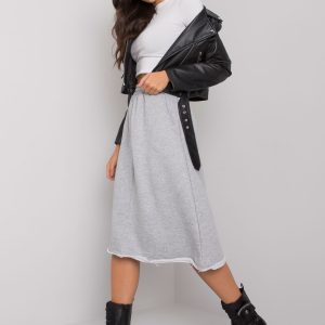 Rushmoor grey melange sweatshirt skirt