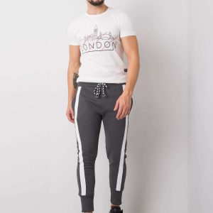 Dark Grey Skeleton Men's Sweatpants