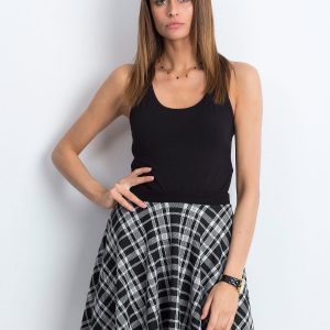 Black and White Squaring Skirt