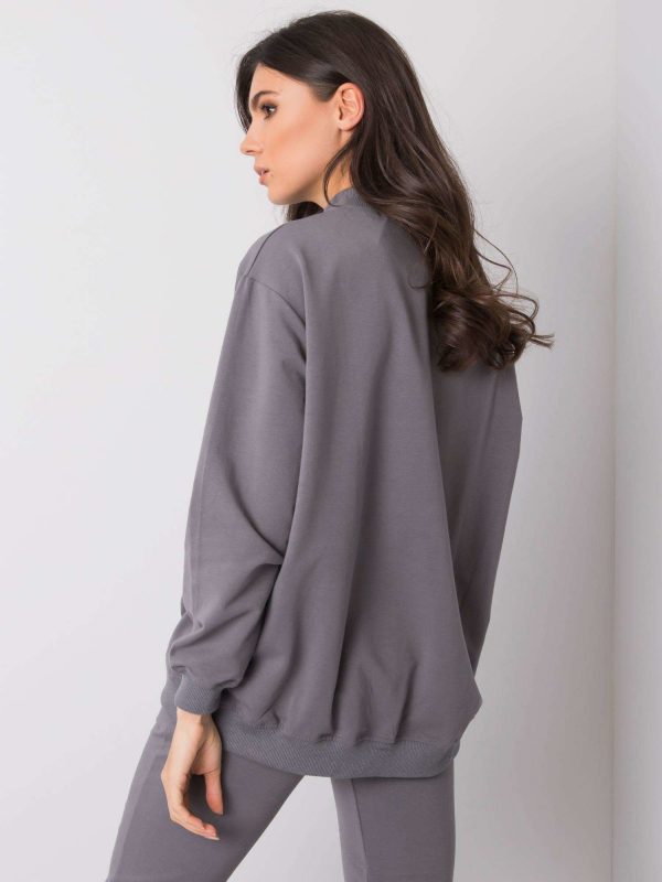 Dark Grey Twist Sweatshirt