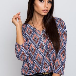 RUE PARIS Dark blue Sugar blouse