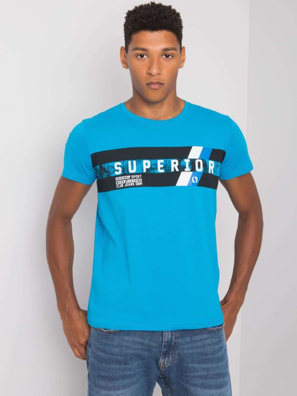 Kendrick Cotton Men's Dark Turquoise T-Shirt