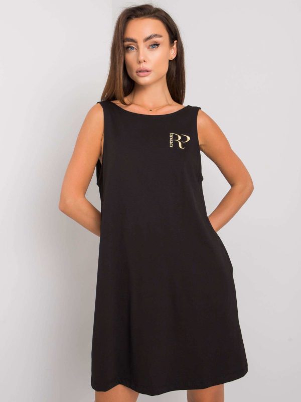 Ramya RUE PARIS black cotton dress