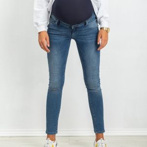 RUE PARIS Blue Lacy Maternity Jeans