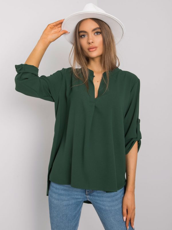 Dark green Portland oversized blouse