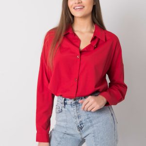 Burgundy classic shirt Camila