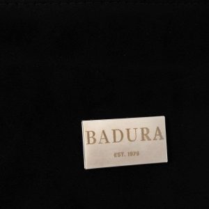 Black faux leather bag BADURA