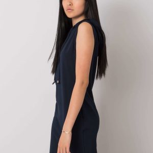 Navy blue hooded dress Molly RUE PARIS