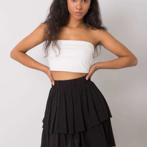 Black skirt with flounce Eden SUBLEVEL