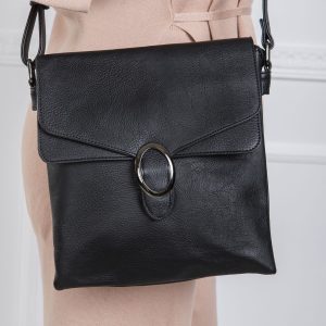 Black Eco Leather Small Handbag