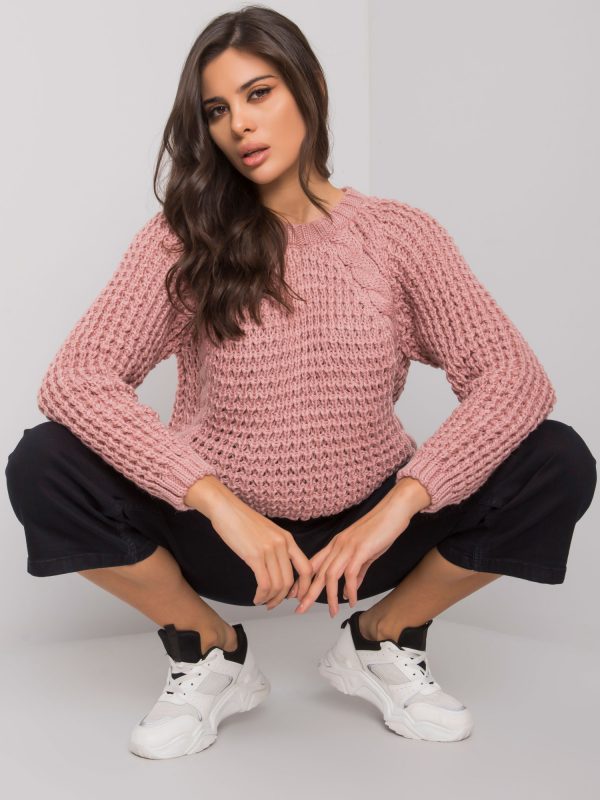 Jacksonville RUE PARIS Dirty Pink Wool Sweater