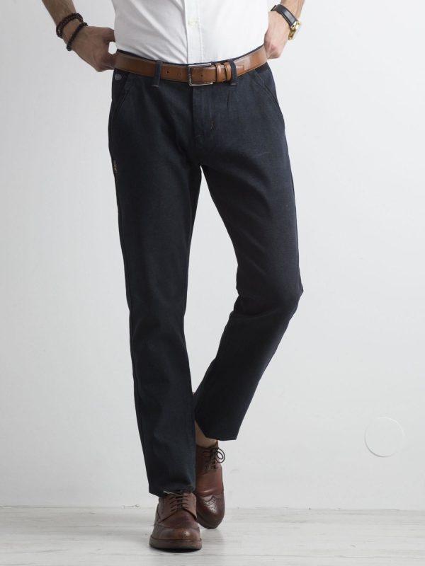 Navy blue chinos men's pants