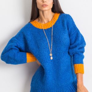 RUE PARIS Cobalt Sweater Pretty