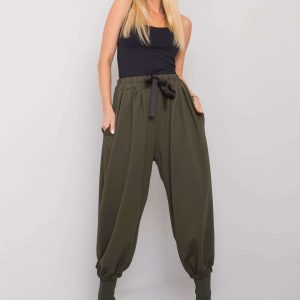 Dark Khaki Wide Leg Sweatpants Ferro