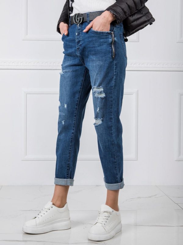 Blue Boyfriend jeans