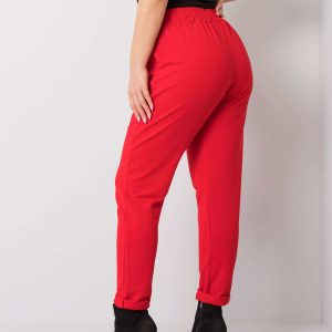 Anais Red Plus Size Sweatpants