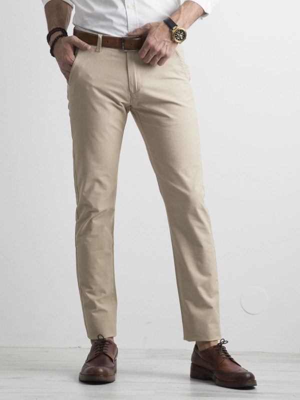 Beige Men's Chino Pants