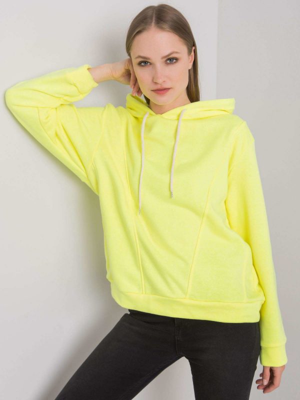 Fluo Yellow Hoodie Emy