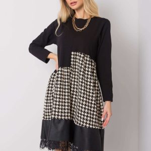 Black-ecru dress Desmondine