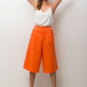 Orange culottes pants