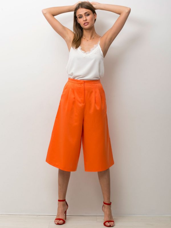 Orange culottes pants