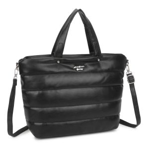 LUIGISANTO Black Quilted Shoulder Bag