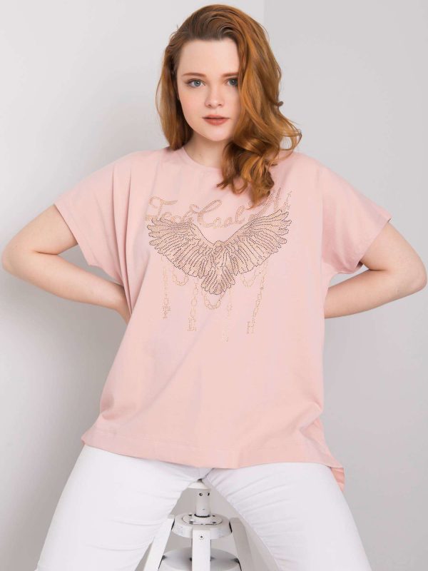 Sherry Cotton Dirty Pink Plus Size Blouse