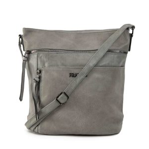 Grey eco-leather bag