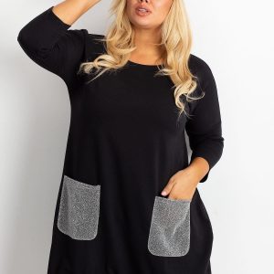 Black tunic plus size Amber