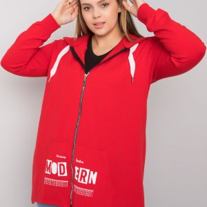 Red Plus Size Hoodie Adelaide