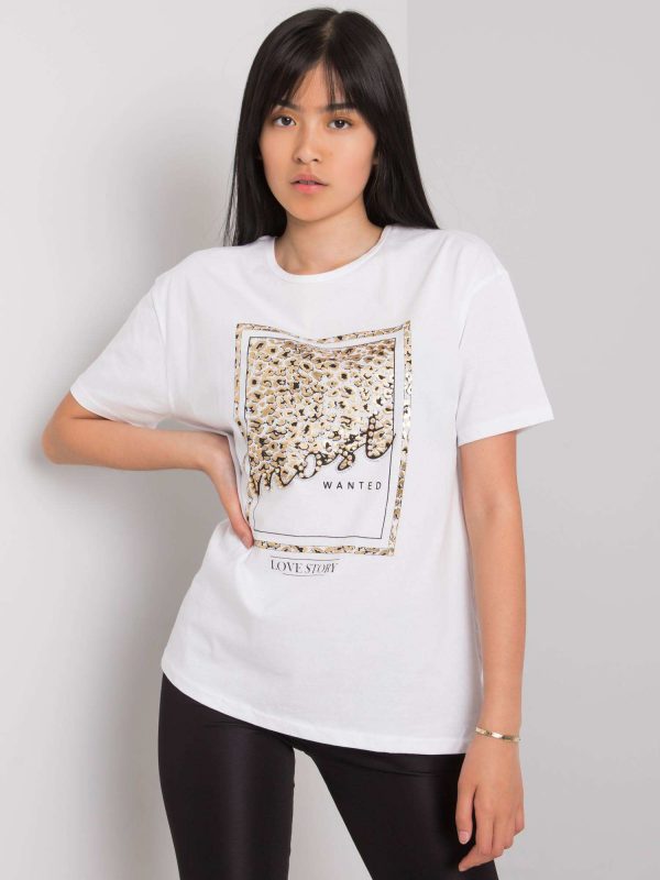 White T-shirt with print Mary